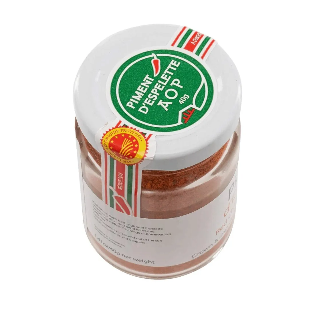 Gourmanity Piment D'Espelette Red Chili Pepper Powder Jar 1.41oz