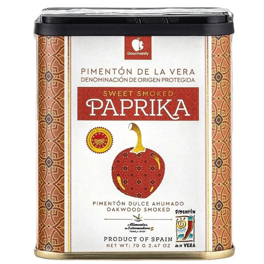 Gourmanity Spanish Smoked Paprika Sweet & Hot Twin Pack - 2.46oz Tins