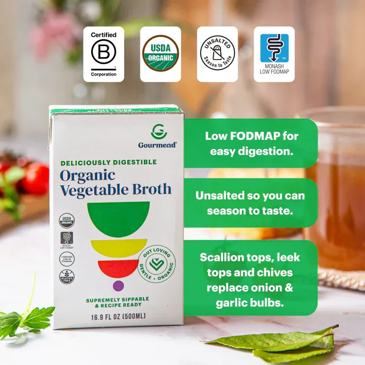 Low FODMAP Organic Vegetable Broth