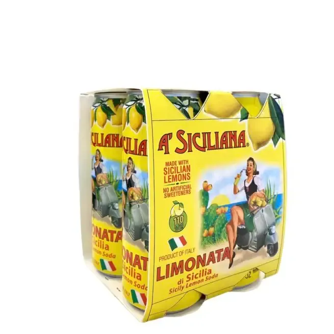 A' Siciliana Sicilian Soda 4pack - Blood Orange or Limonata