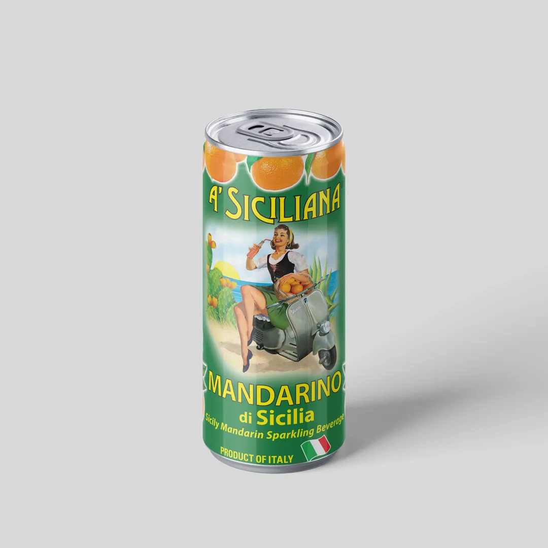 A' Siciliana Sicilian Soda 4pack - NEW! Mandarino