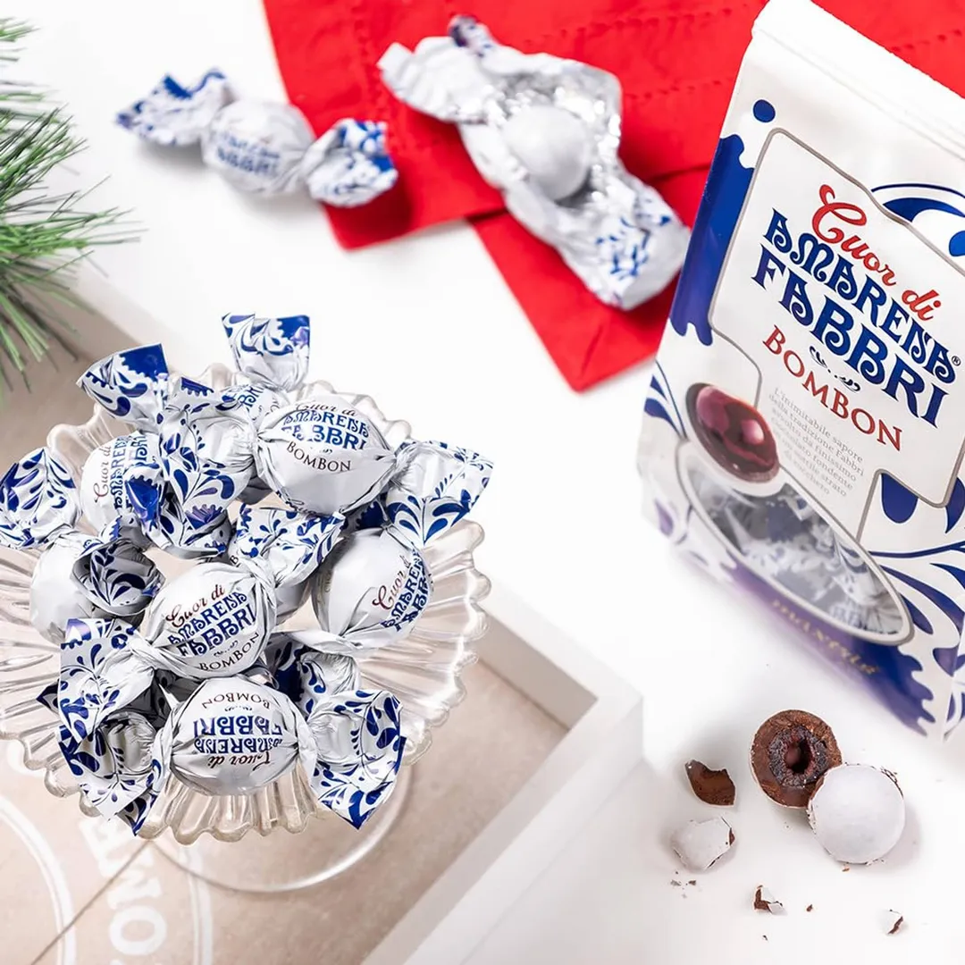 Chocolate Covered Candied Amarena Cherries - Fabbri Cuor di 