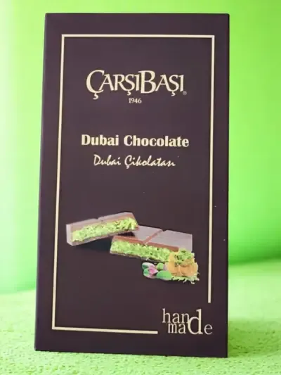 DARK Dubai Chocolate Bar with Pistachio | Casibasi 90g