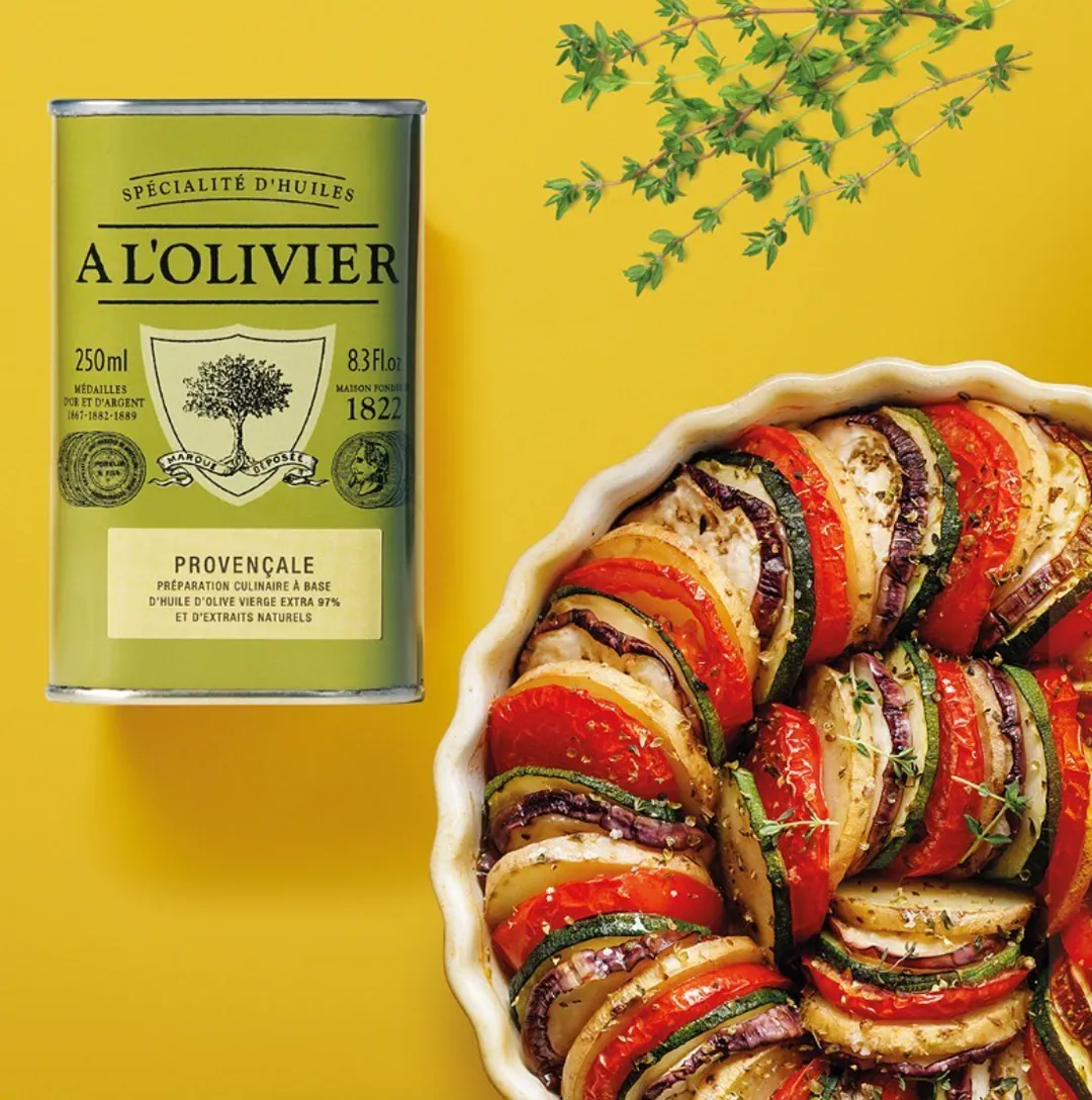 Herbs de Provence Aromatic Olive Oil, A L'Olivier 250ml tin