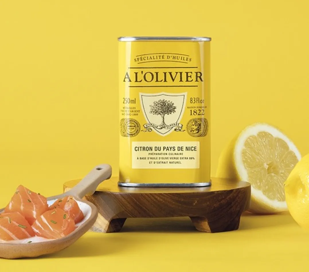 Lemon from Nice Aromatic Olive Oil, A L'Olivier 250ml tin