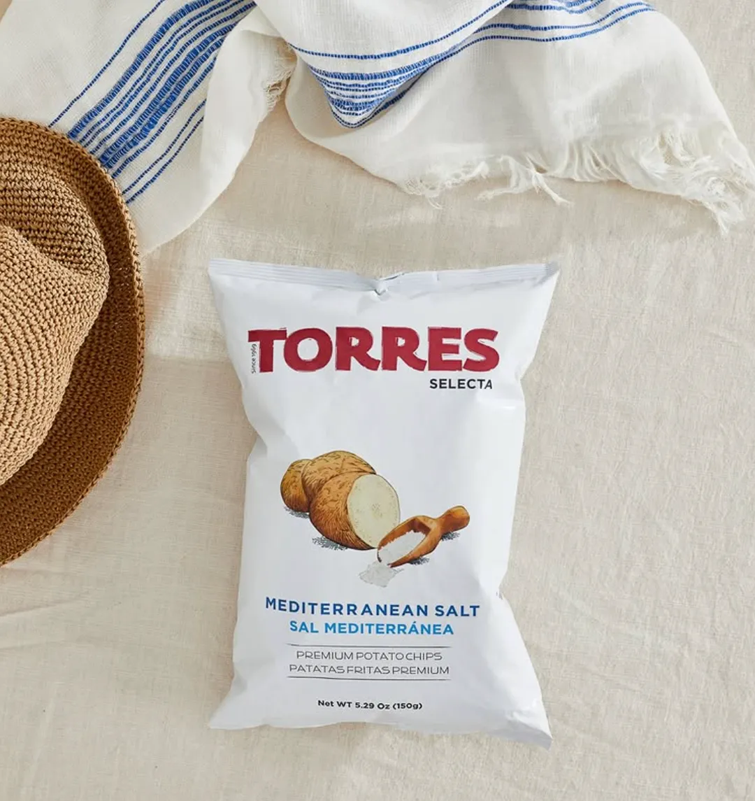 Mediterranean Sea Salt, Torres Potato Chips 50g | SMALL BAG