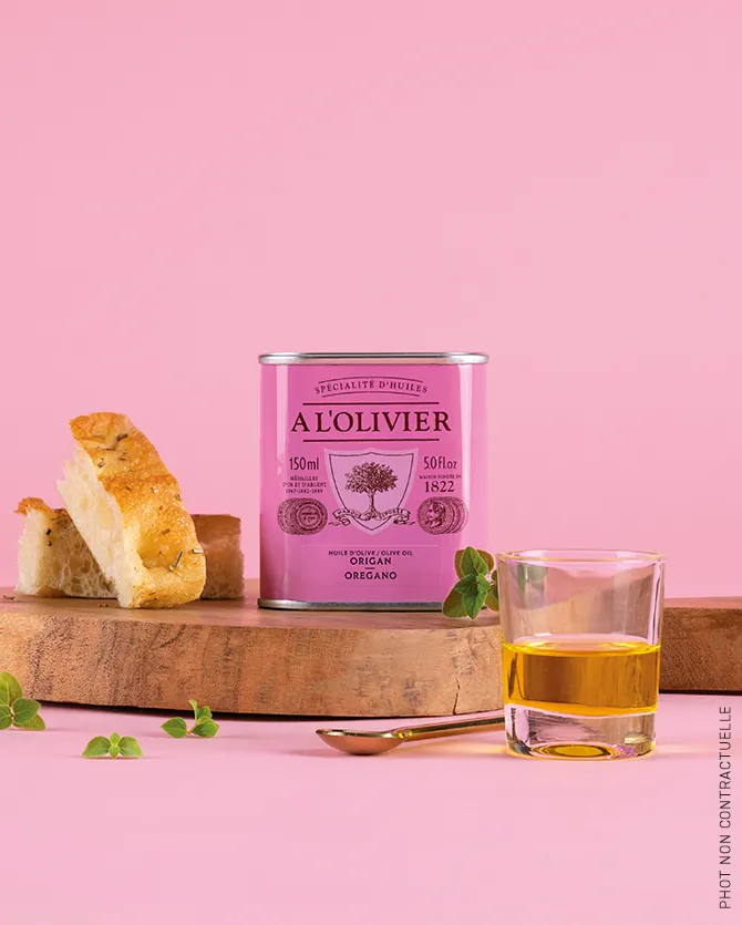 Oregano Aromatic Olive Oil, A L'Olivier 150ml tin