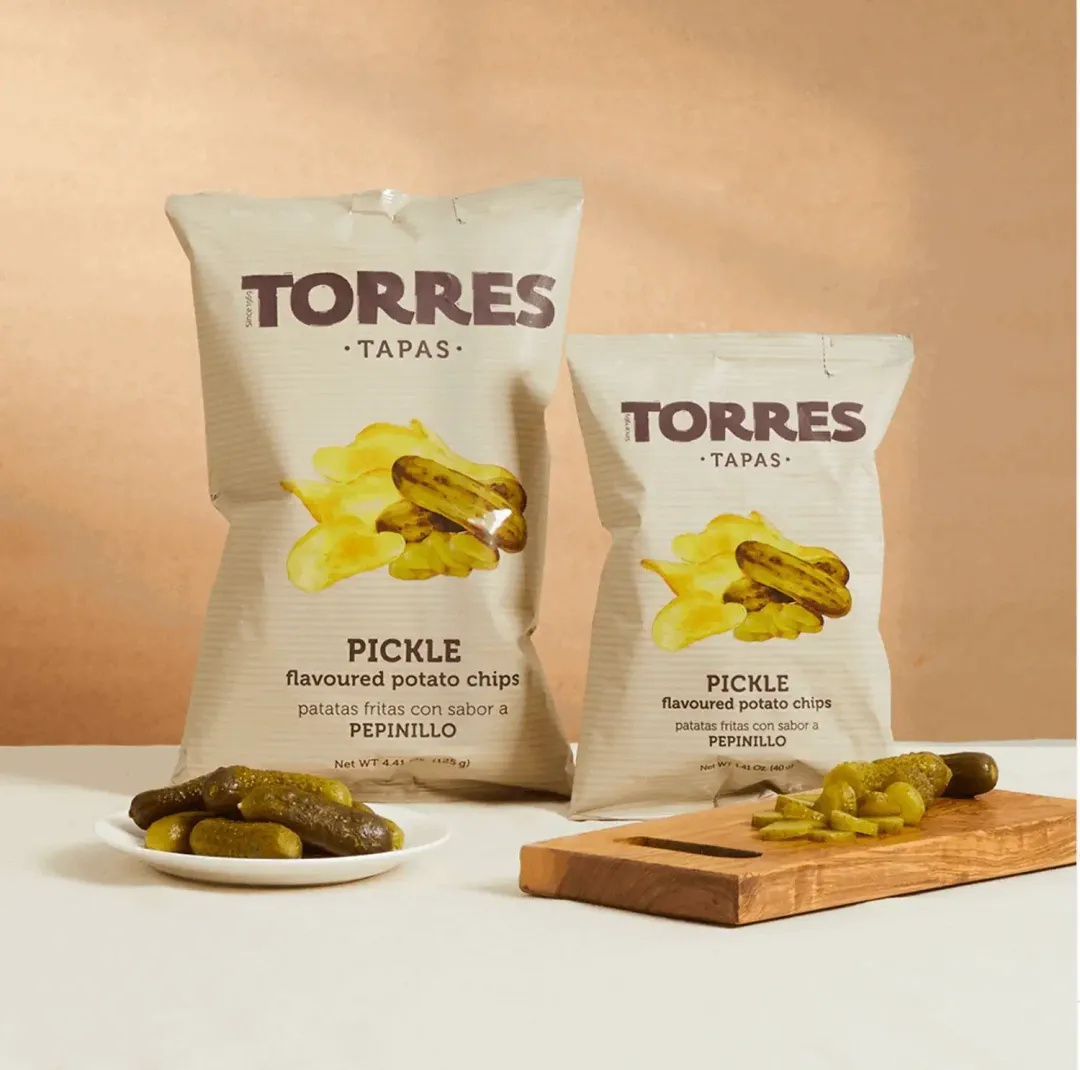 PICKLE Flavor, Torres Gourmet Potato Chips  50g | SMALL BAG 