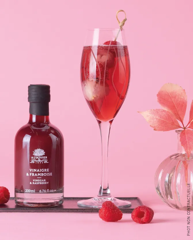 Raspberry & Vinegar, A L'Olivier 200ml glass bottle