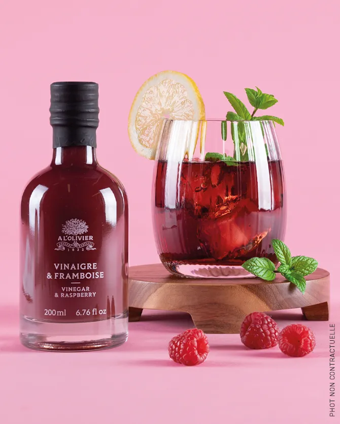 Raspberry & Vinegar, A L'Olivier 200ml glass bottle
