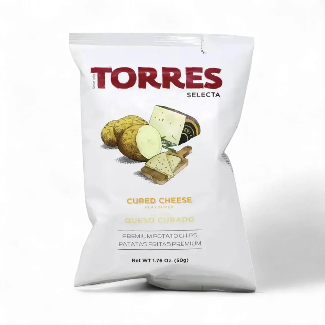 Torres Gourmet Potato Chips w/ Cured Cheese 50g | SMALL BAG