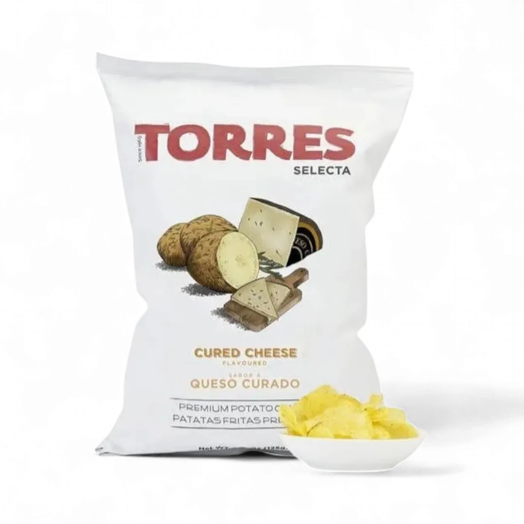 Torres Gourmet Potato Chips with Cured Cheese
