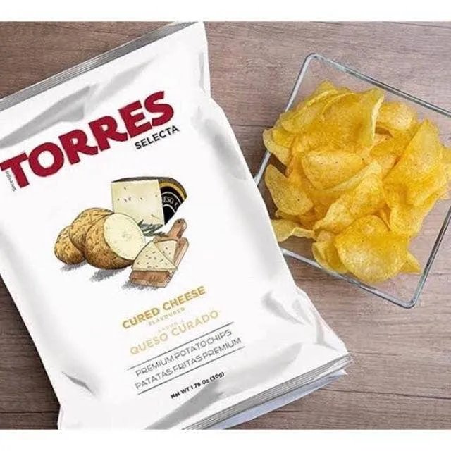 Torres Gourmet Potato Chips with Cured Cheese