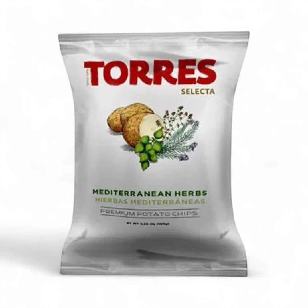 Torres Gourmet Potato Chips with Mediterranean Herbs