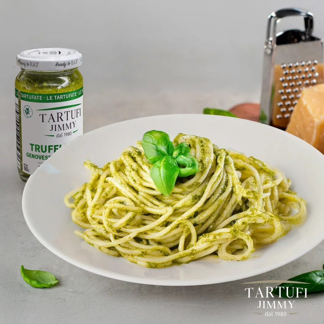 Truffle & Genovese Pesto Sauce, Jimmy Tartufi 180g glass jar