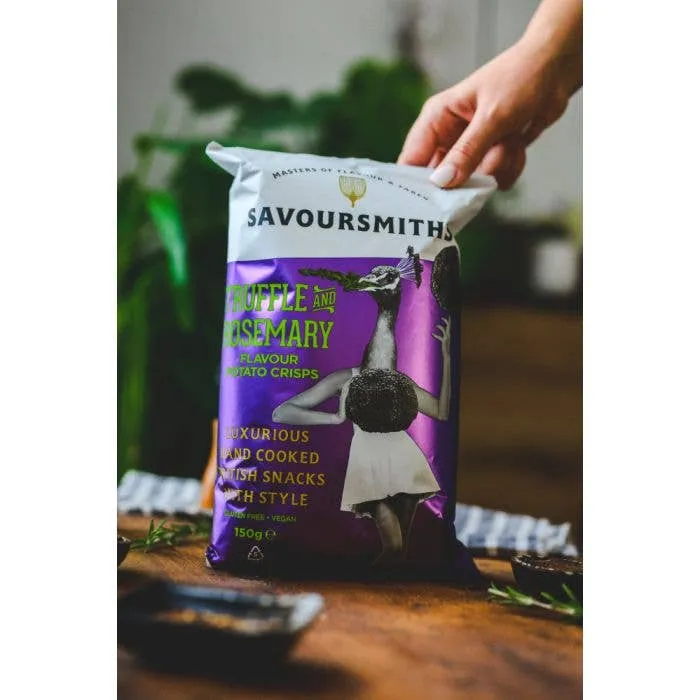 Truffle & Rosemary Potato Chips | Savoursmiths 150g