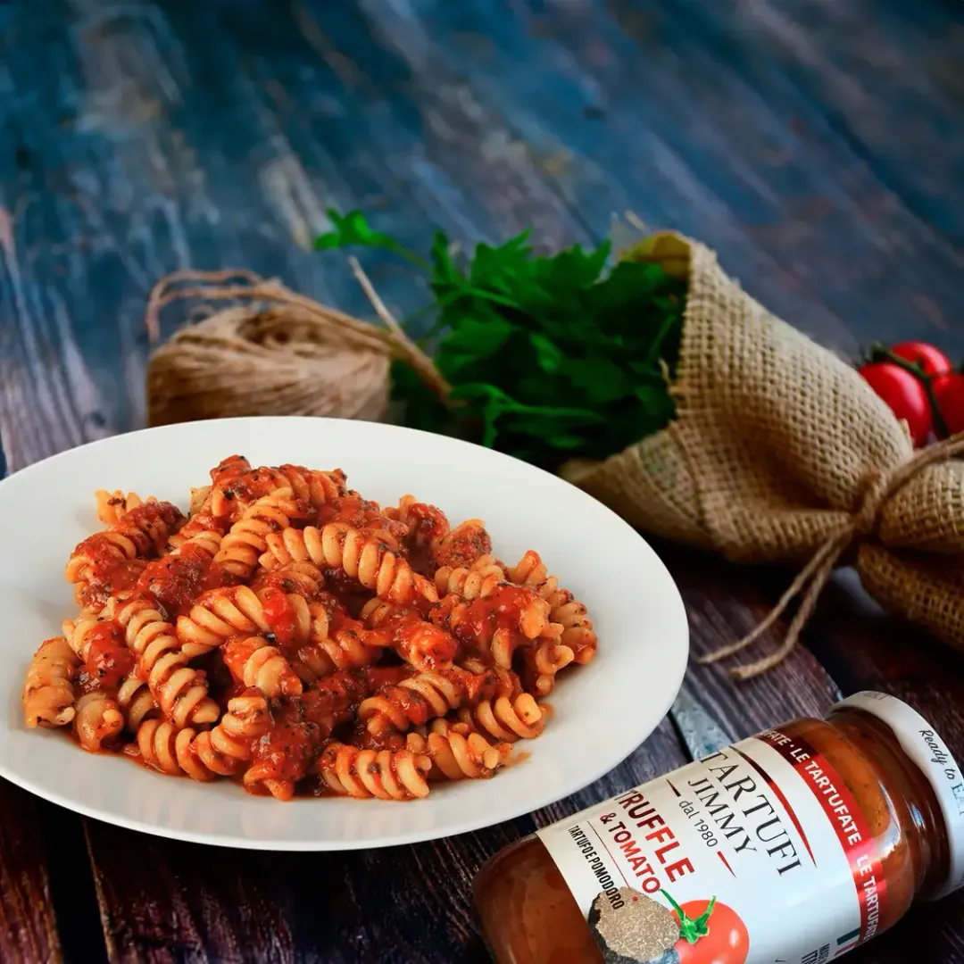 Truffle & Tomato Sauce, Jimmy Tartufi 180g glass jar