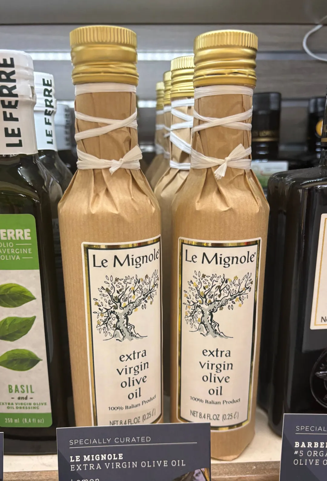 Unfiltered Extra Virgin Olive Oil Le Mignole 250ml