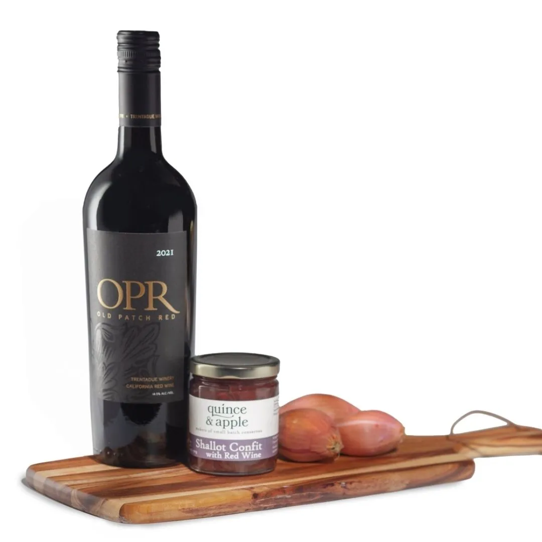 Shallot Confit with Red Wine - Bulk 32 oz Food Service-Case of 6