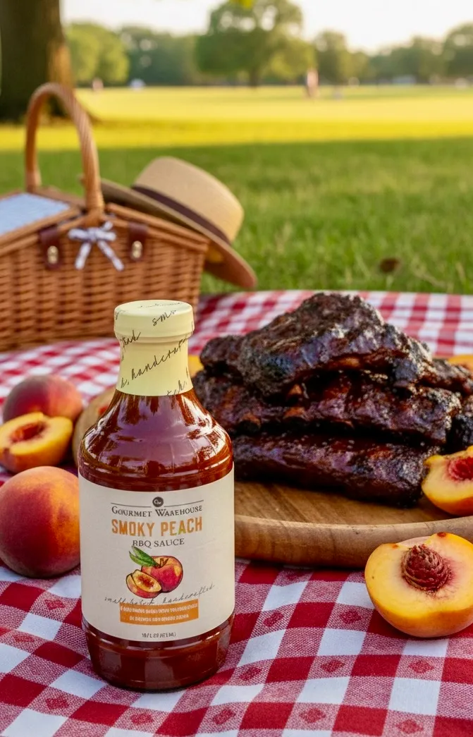 Gourmet Warehouse Smoky Peach BBQ sauce