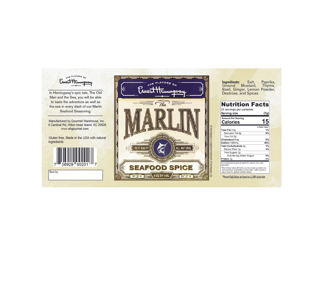 Ernest Hemingway "The Marlin" Seafood Seasoning
