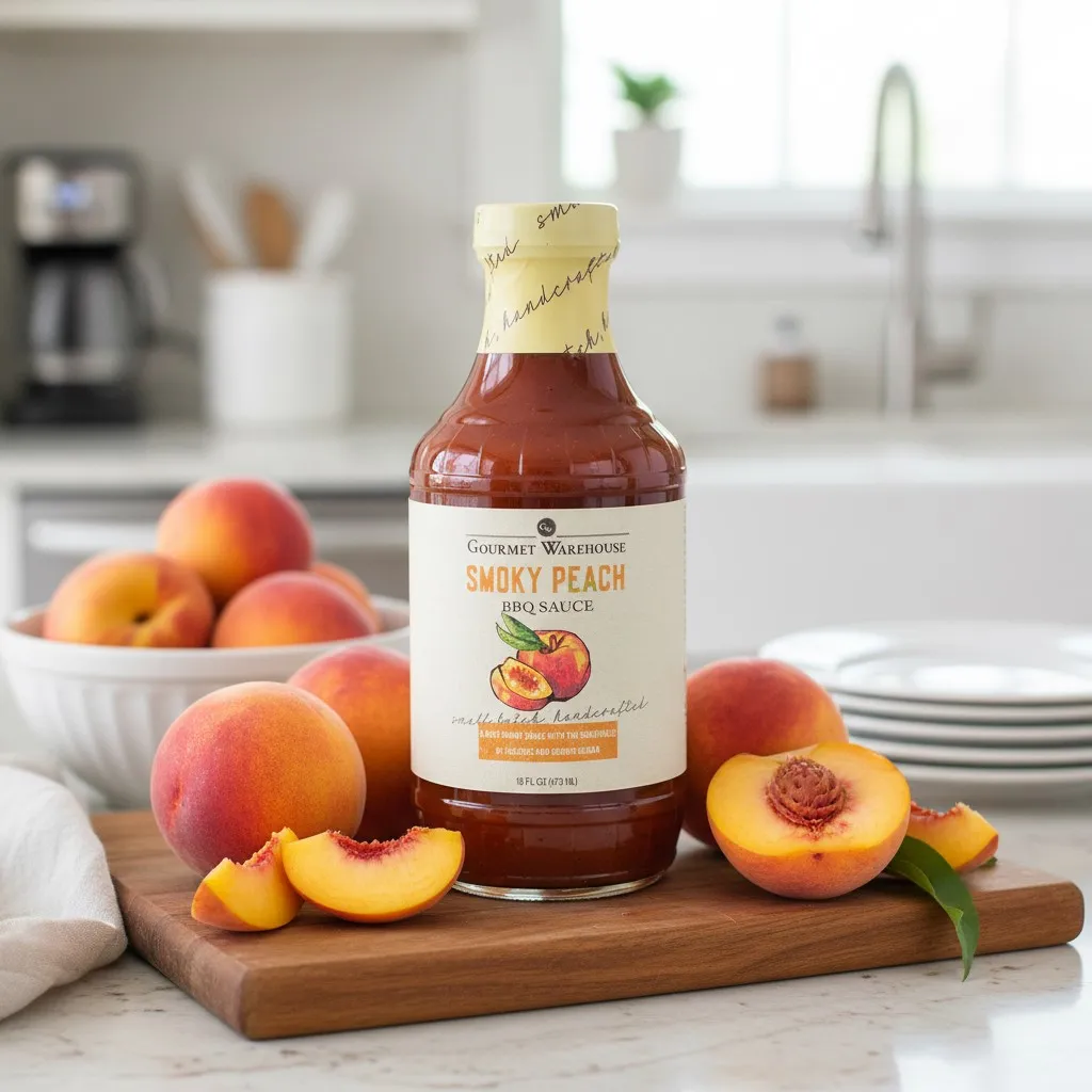 Gourmet Warehouse Smoky Peach BBQ sauce