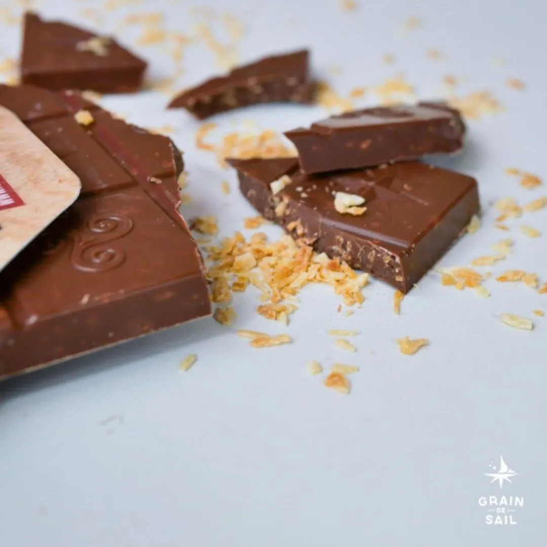 Milk Chocolate 37% of Cocoa and Toasted Coconut