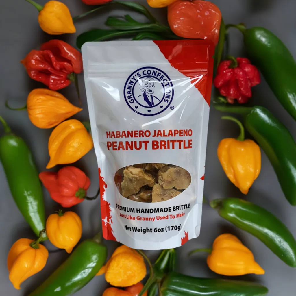 Spicy Habanero Jalapeno Peanut Brittle by Granny's Confections