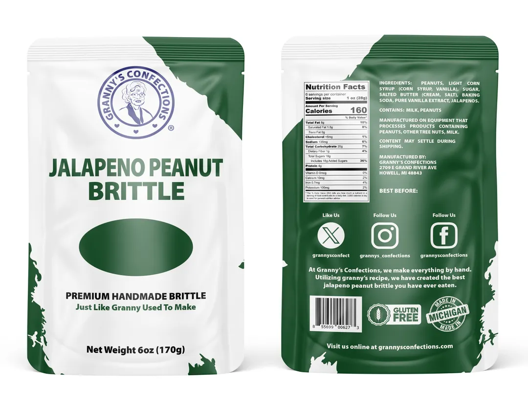 Spicy Jalapeno Peanut Brittle by Granny's Confections