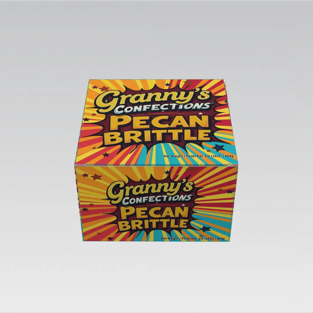 Old-Fashioned Gourmet Southern Pecan Brittle from Granny's Confections (1# Box)