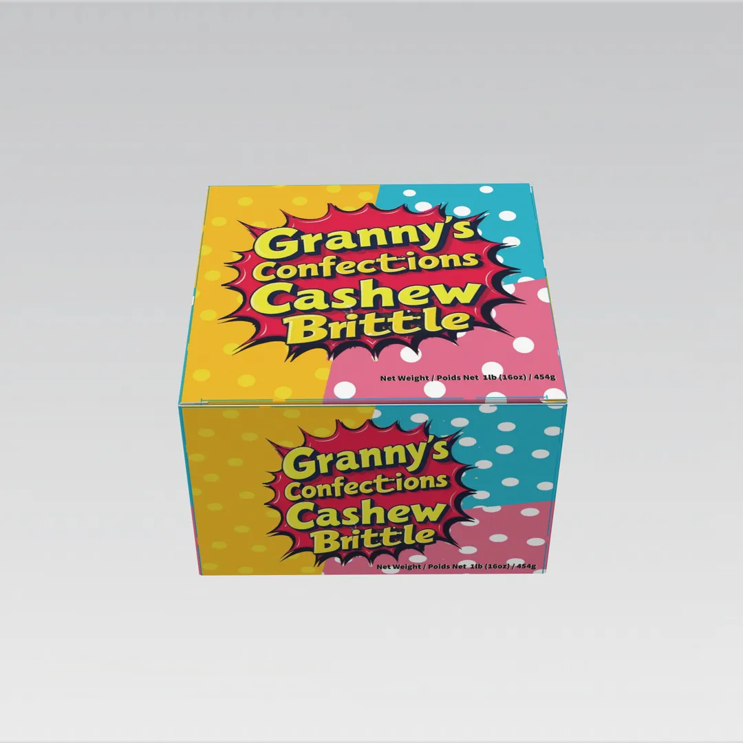 Old-Fashioned Gourmet Cashew Brittle from Granny's Confections (1# Box)