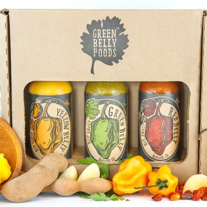 Hot Sauce Gift Box - Mixed Variety 3 Pack