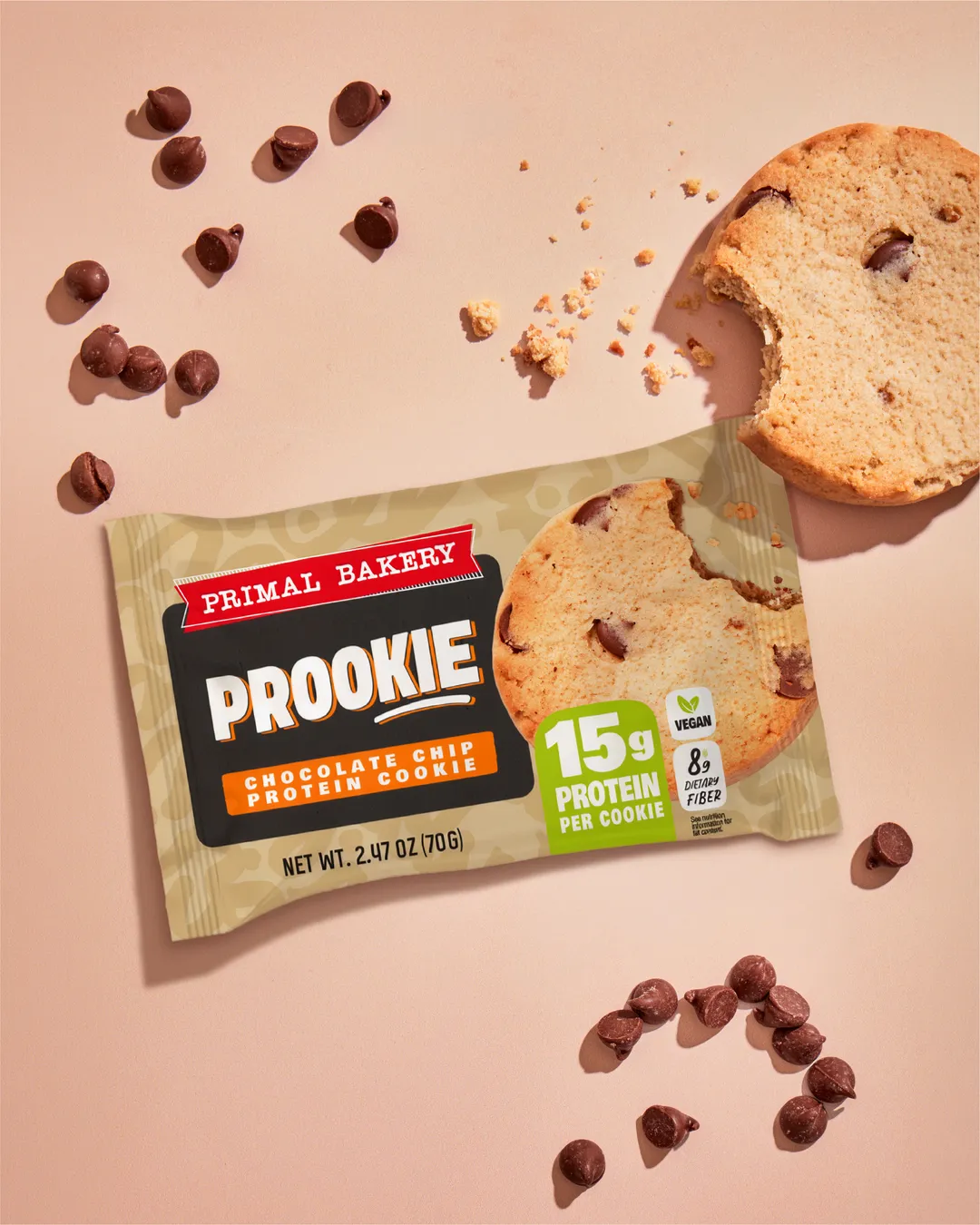 Primal Bakery Prookies - Chocolate Chip Protein Cookies