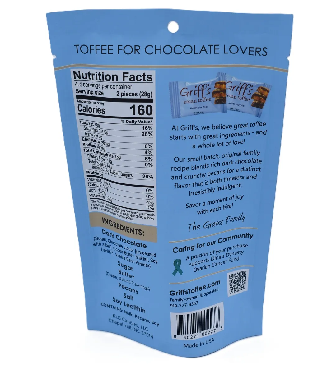 Griff's Pecan Toffee 8/4.5