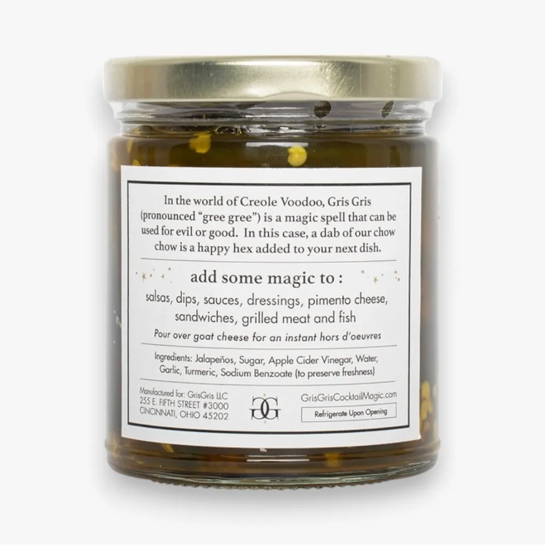 Gris Gris Pantry Magic Jalapeño Chow Chow  9 fl. oz./ 266 ml