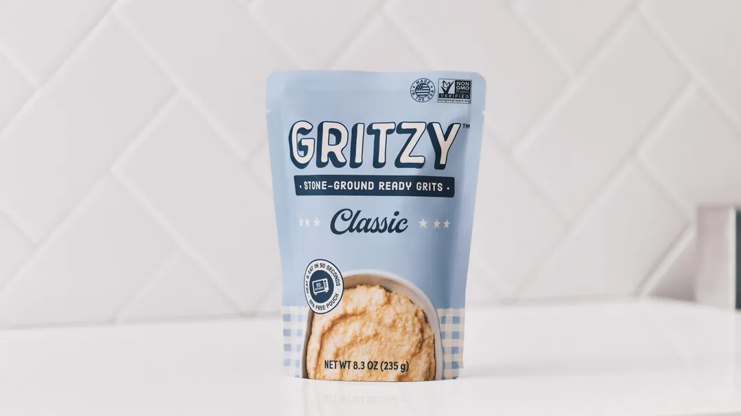 Gritzy Classic Stone-Ground Heat & Eat Grits, 8.3 oz Pouches, 6-Pack