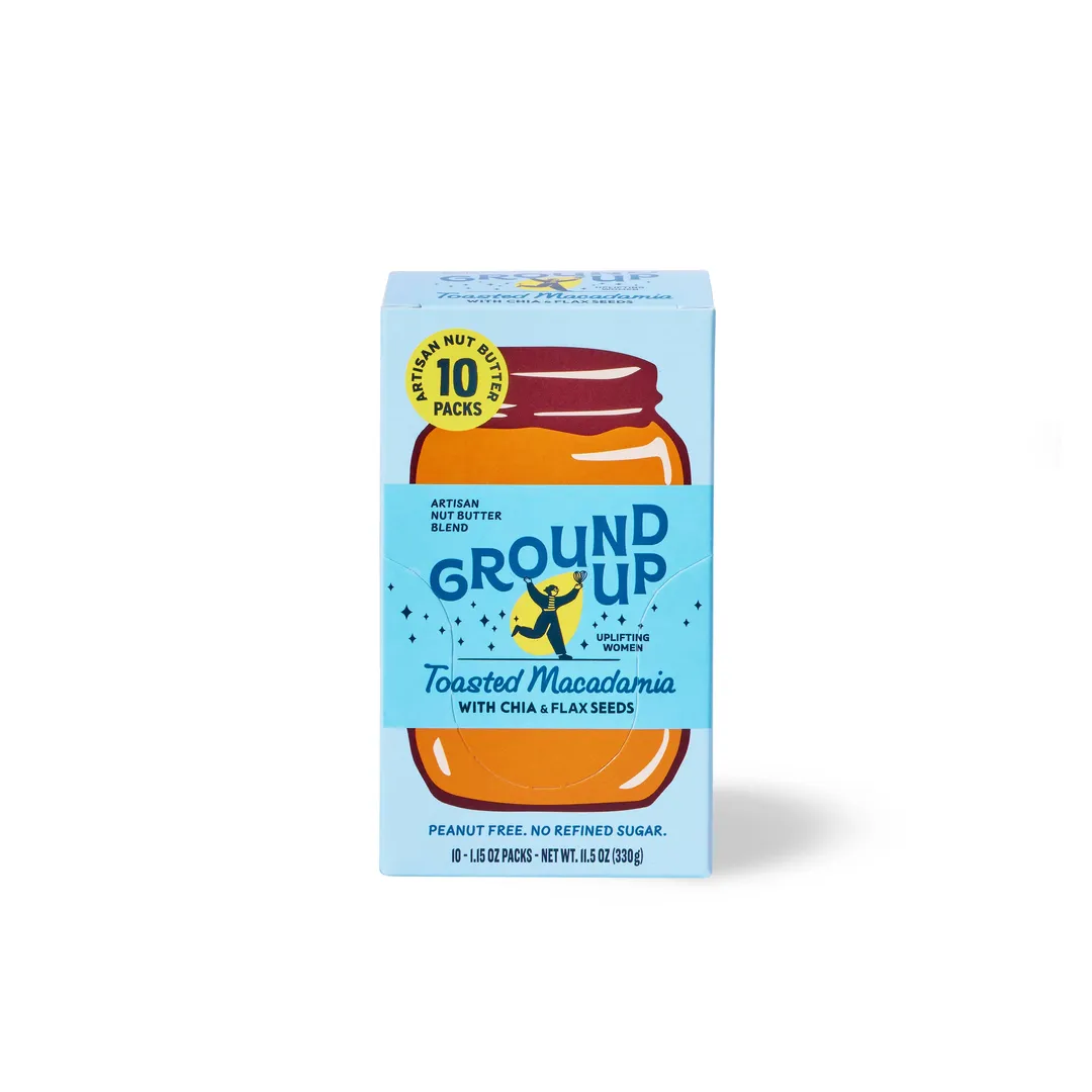 Toasted Macadamia Nut Squeeze Packs (Caddy of 10)