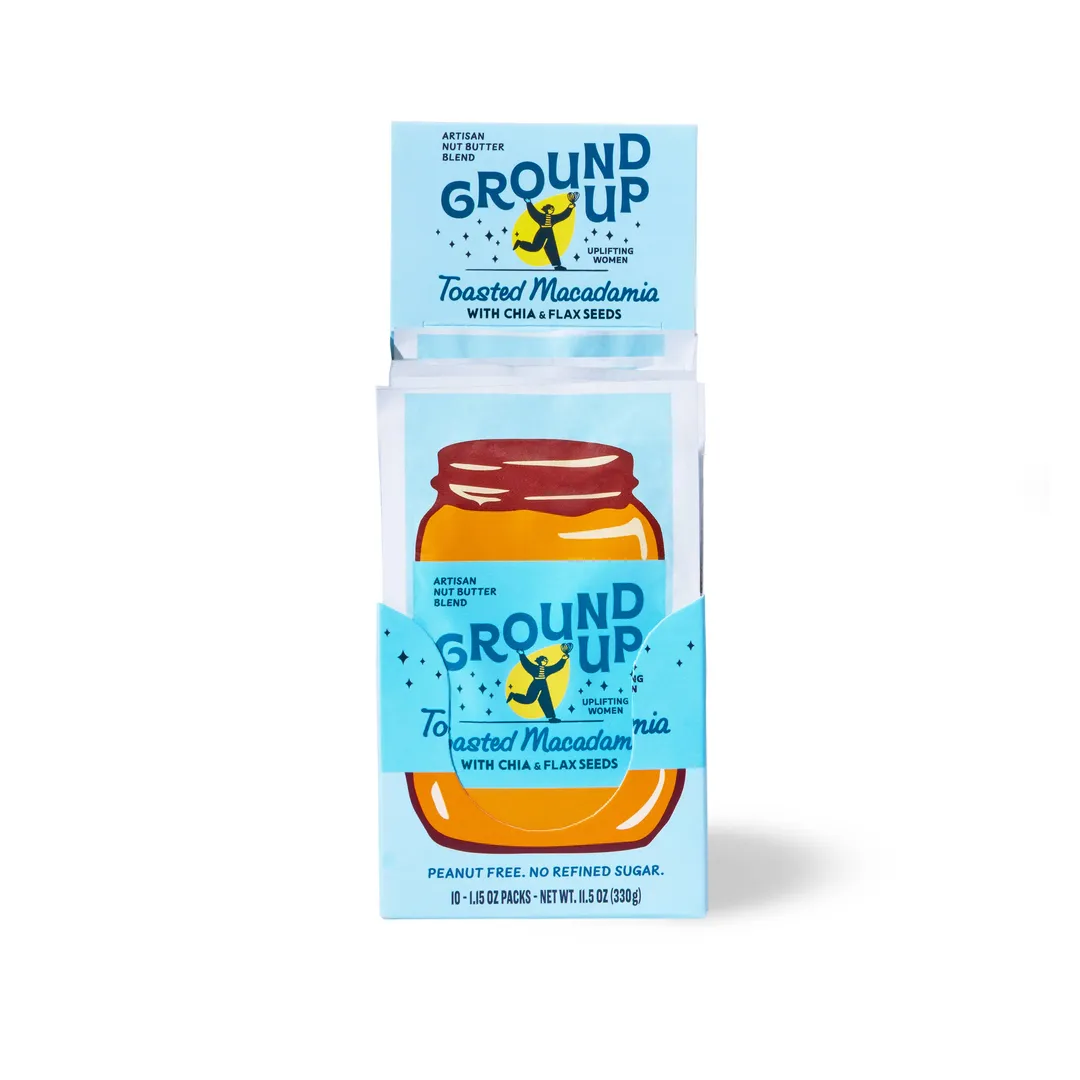 Toasted Macadamia Nut Squeeze Packs (Caddy of 10)