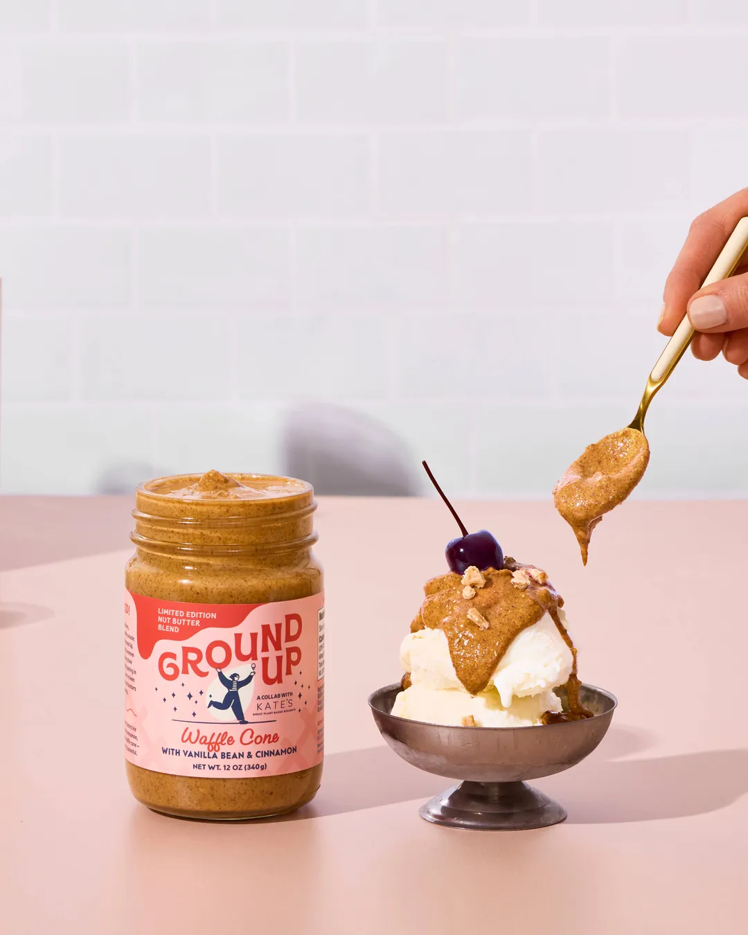 Waffle Cone Almond Cashew Butter