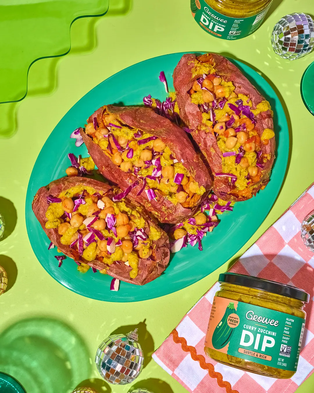 Indian Curry Zucchini Dip, Sauce, Spread, Plant-Based (12 oz)