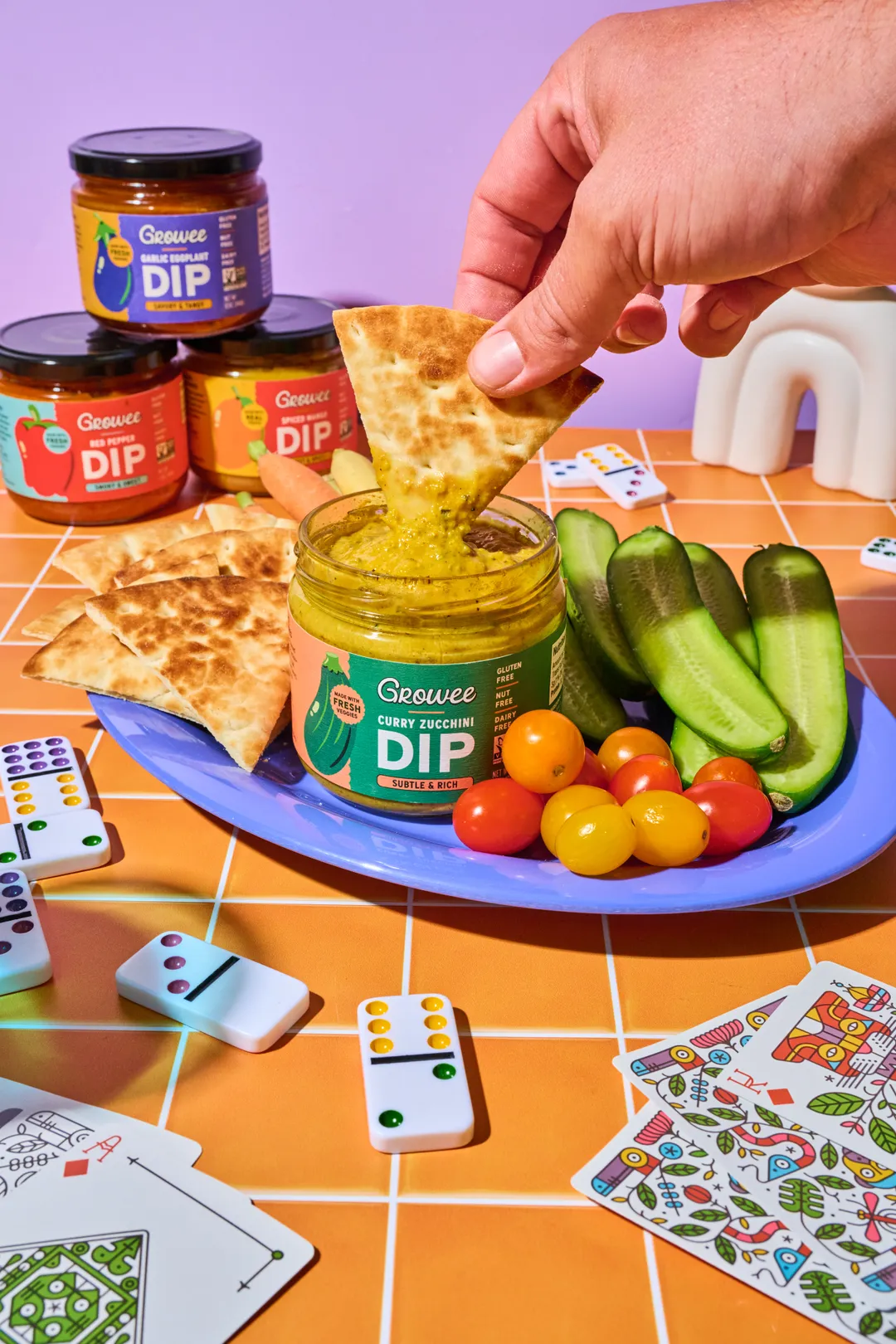 Indian Curry Zucchini Dip, Sauce, Spread, Plant-Based (12 oz)
