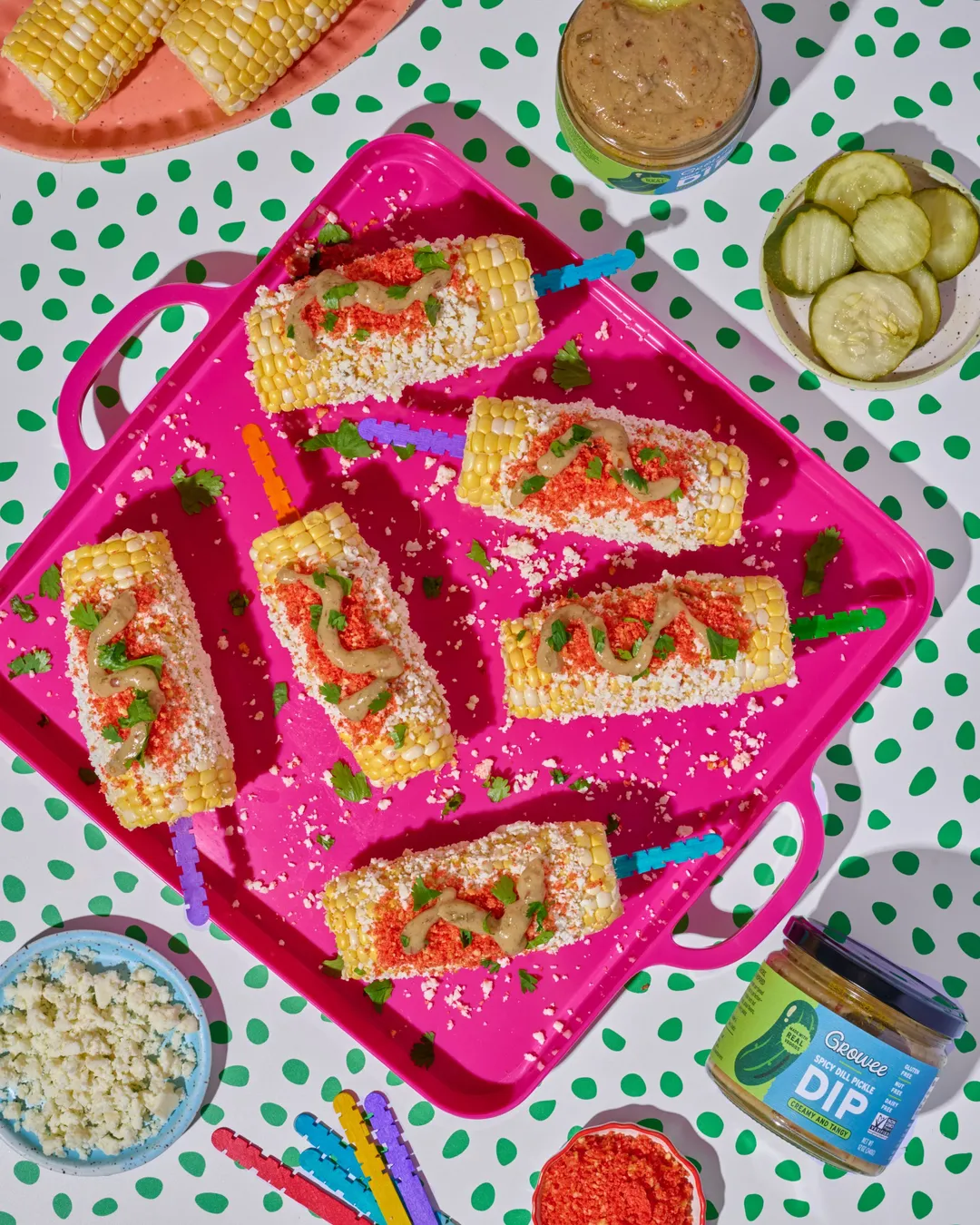Spicy Dill Pickle Dip, Sauce, Spread, Plant-Based (12 oz)