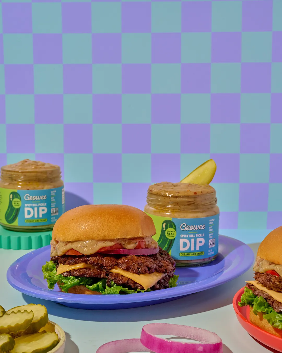 Spicy Dill Pickle Dip, Sauce, Spread, Plant-Based (12 oz)