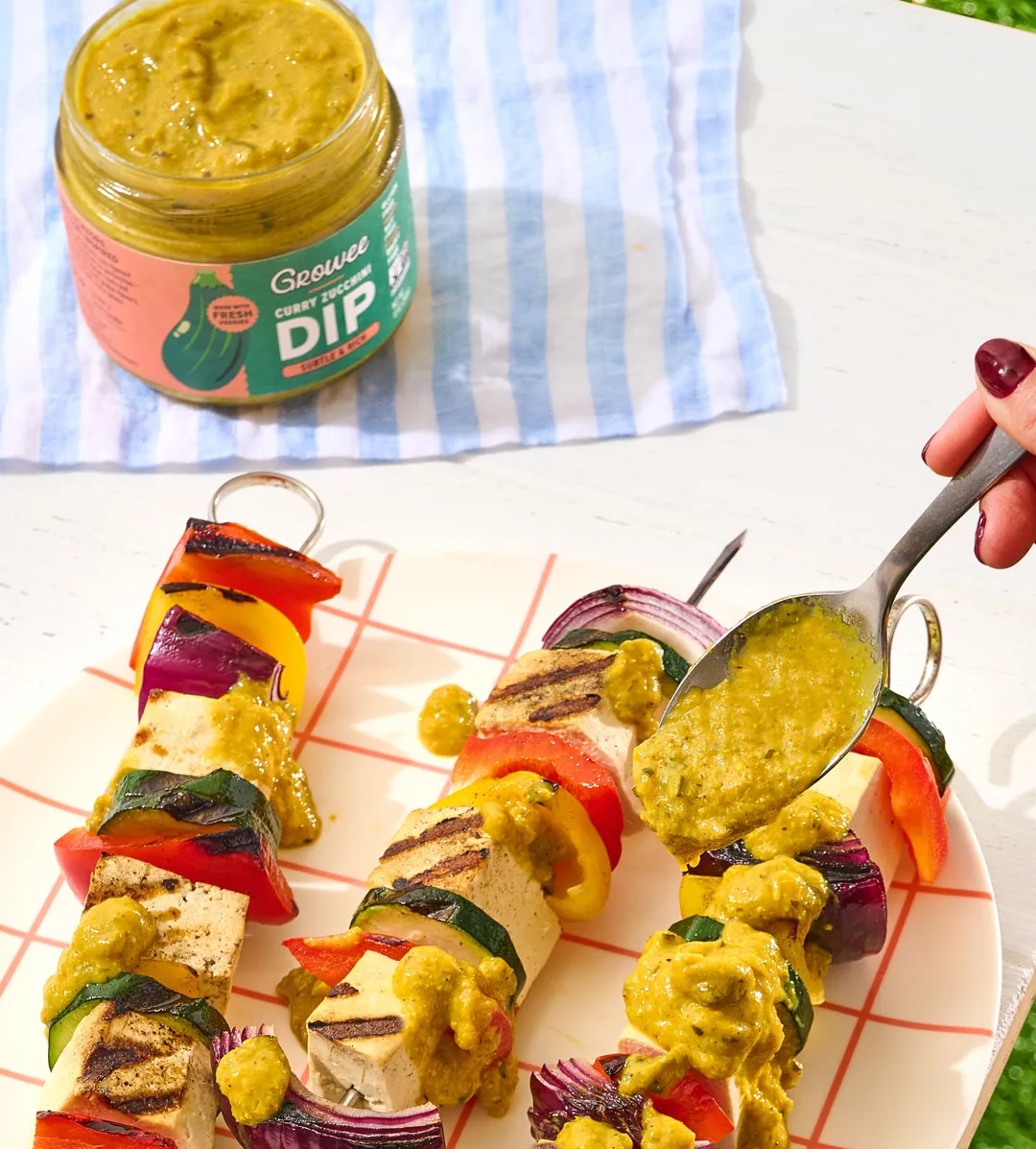 Indian Curry Zucchini Dip, Sauce, Spread, Plant-Based (12 oz)