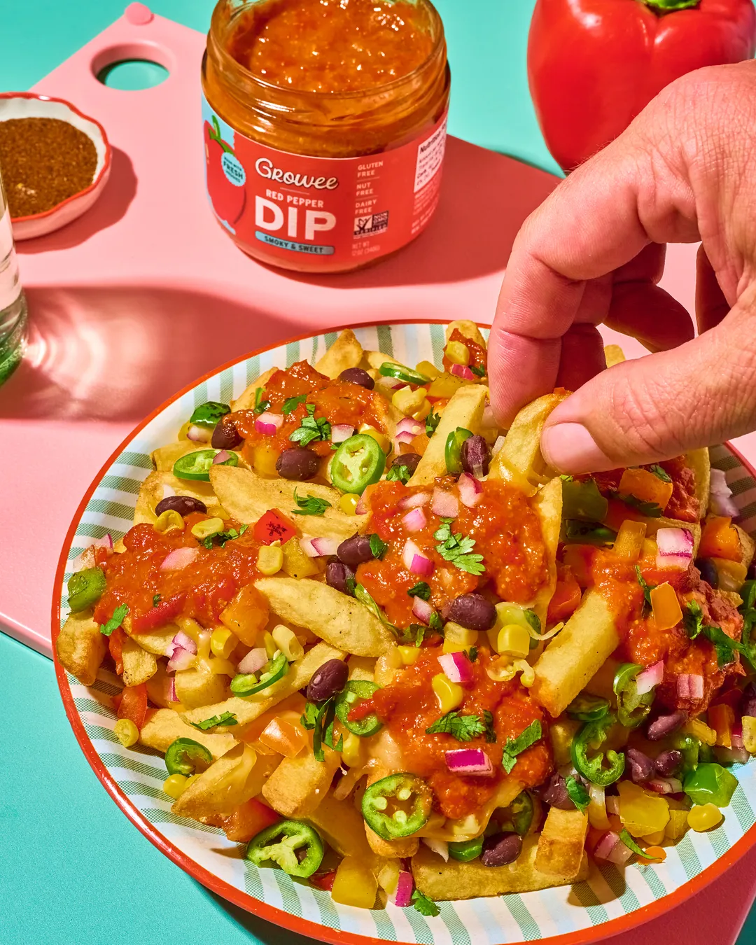 Red Pepper Dip, Sauce, Spread, Plant-Based (12 oz)
