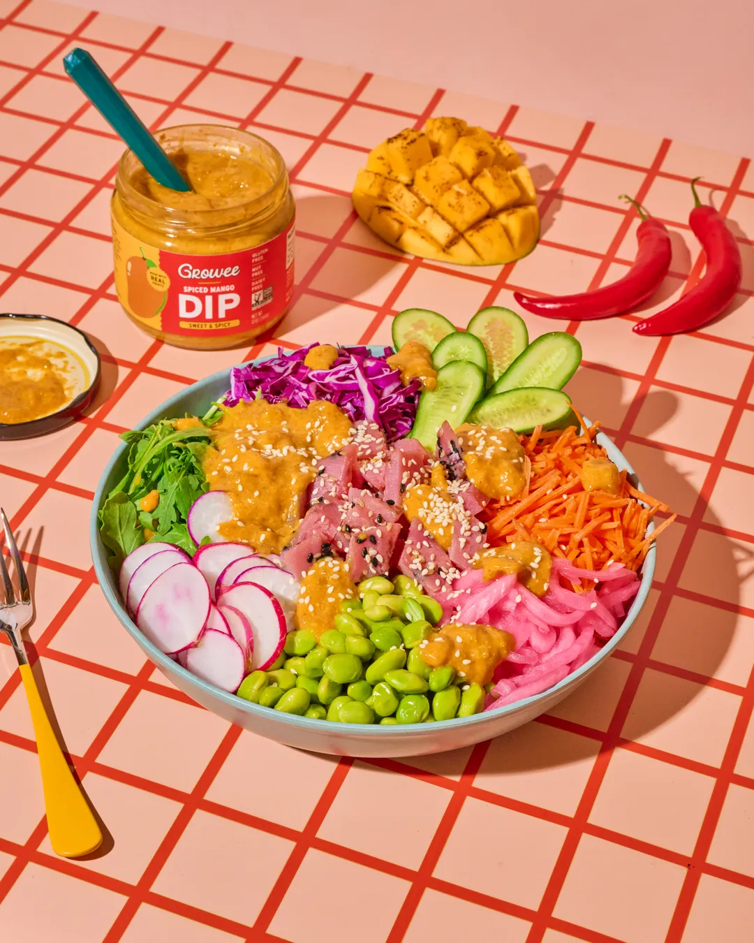 Spiced Mango Dip, Sauce, Spread, Plant-Based (12 oz)