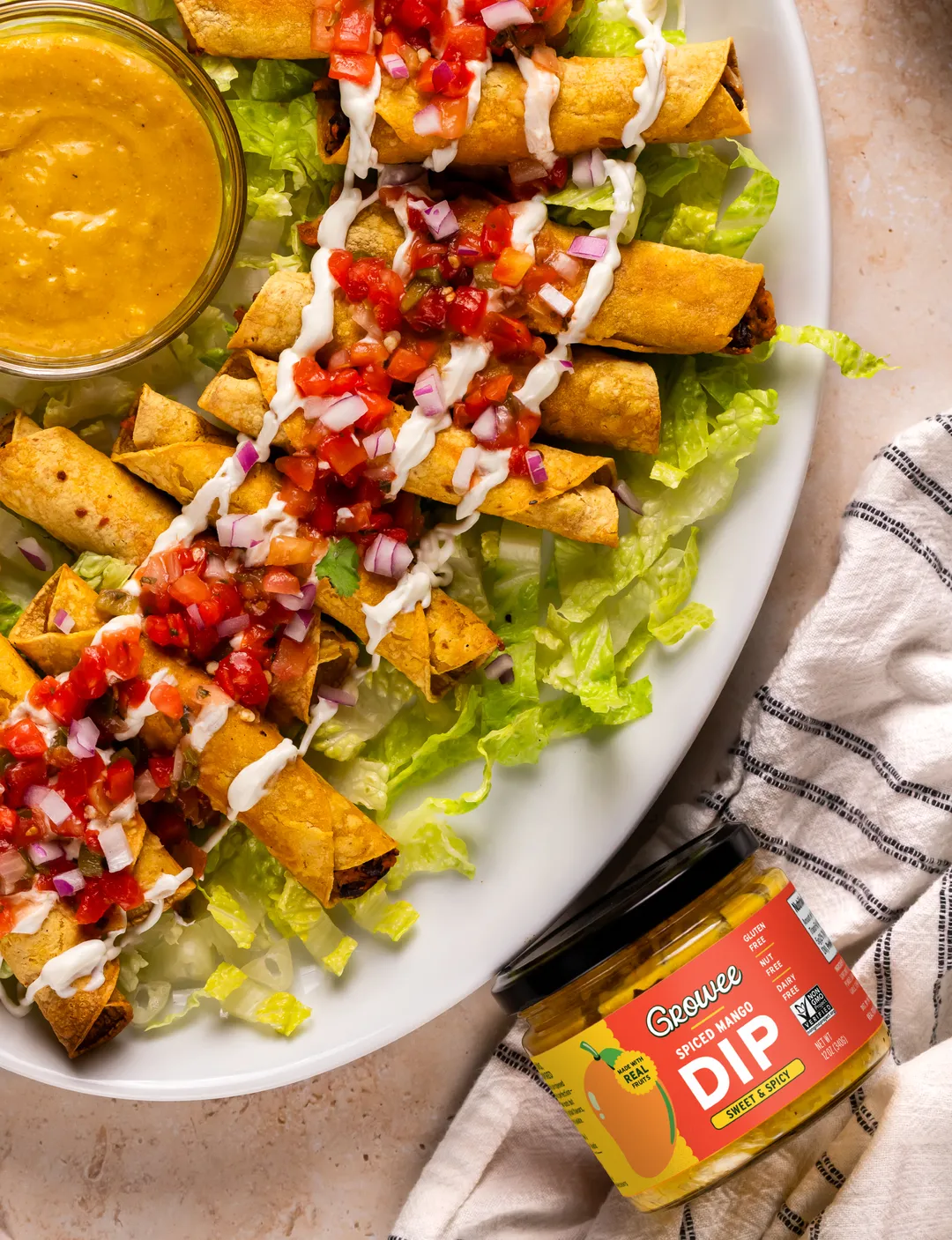 Spiced Mango Dip, Sauce, Spread, Plant-Based (12 oz)