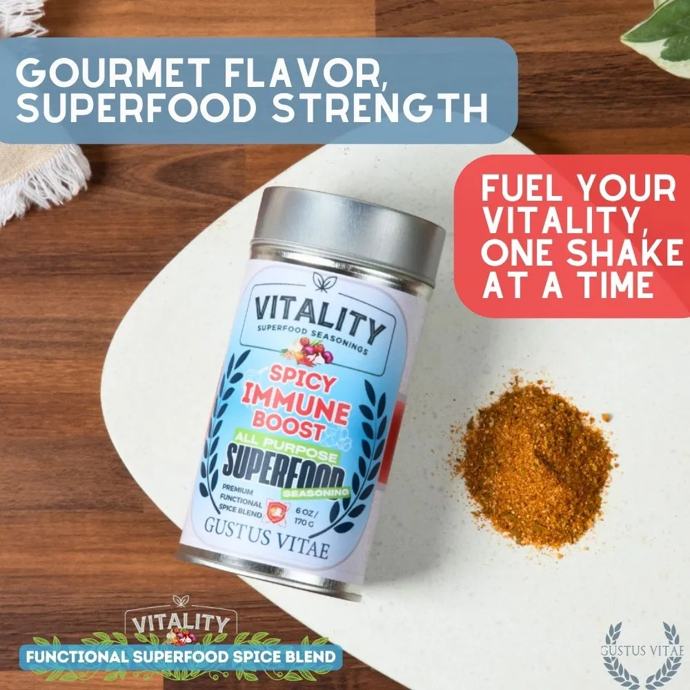 Spicy Immune Boost Superfood Seasoning | All Purpose Vitality Blend