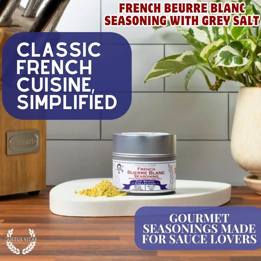 French Beurre Blanc Seasoning with Grey Salt | Sauce Collection Seasonings