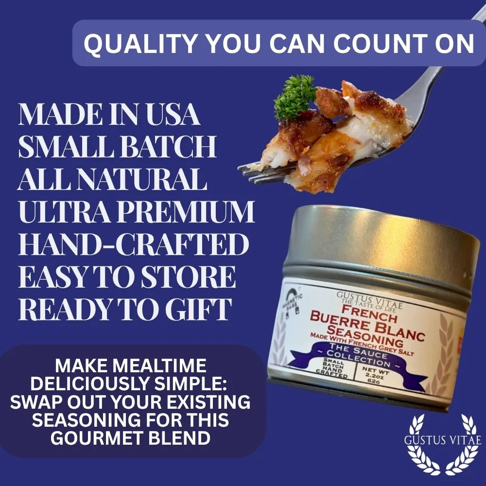 French Beurre Blanc Seasoning with Grey Salt | Sauce Collection Seasonings